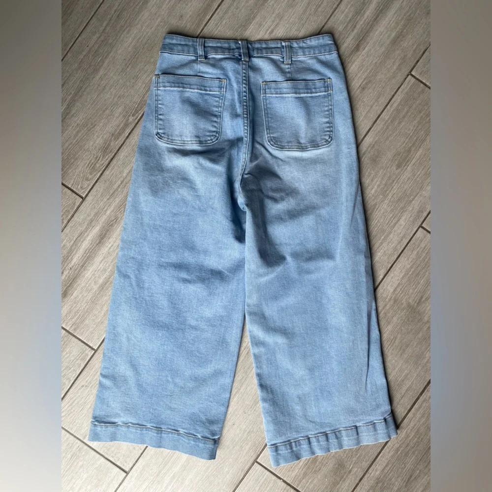 Oat New York Light Blue Wide Leg Jeans - Picture 4 of 14